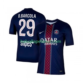 Jalkapallo Pelipaidat/Peliasut Paris Saint-Germain Bradley Barcola 29 Kotipaita 2025-2026 Lyhythihainen